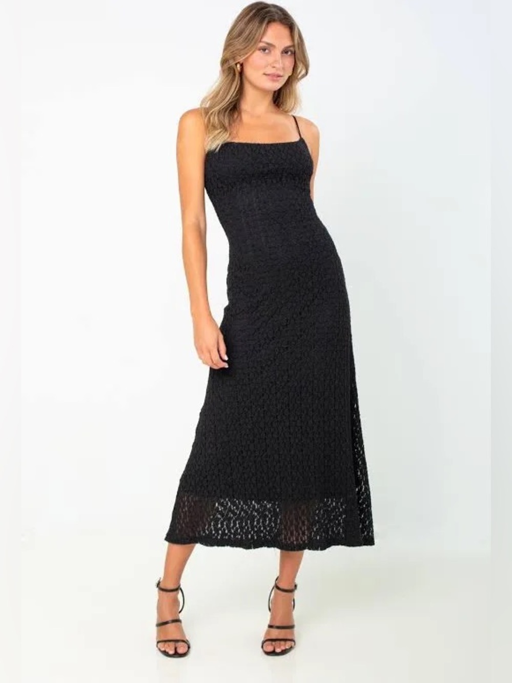 ASTR THE LABEL Renaisse Open Stitch Dress